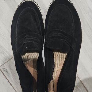 Castaner Slip On Black Suede Loafers